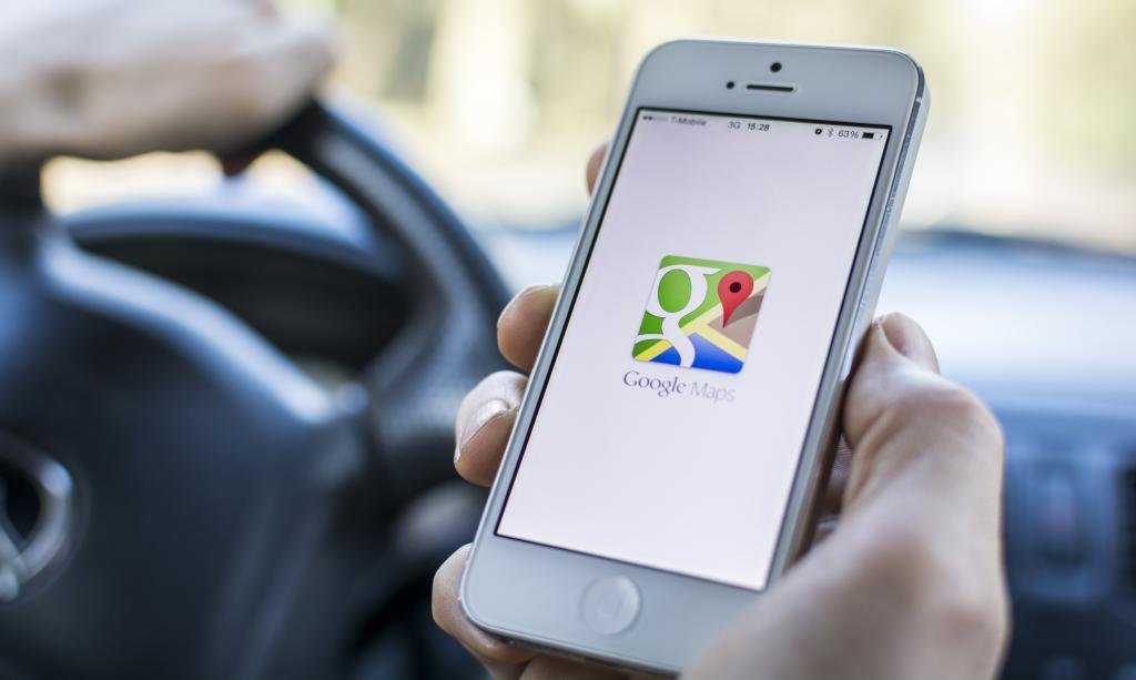Google Maps, el buscador de trayectos de la firma tecnolgica.