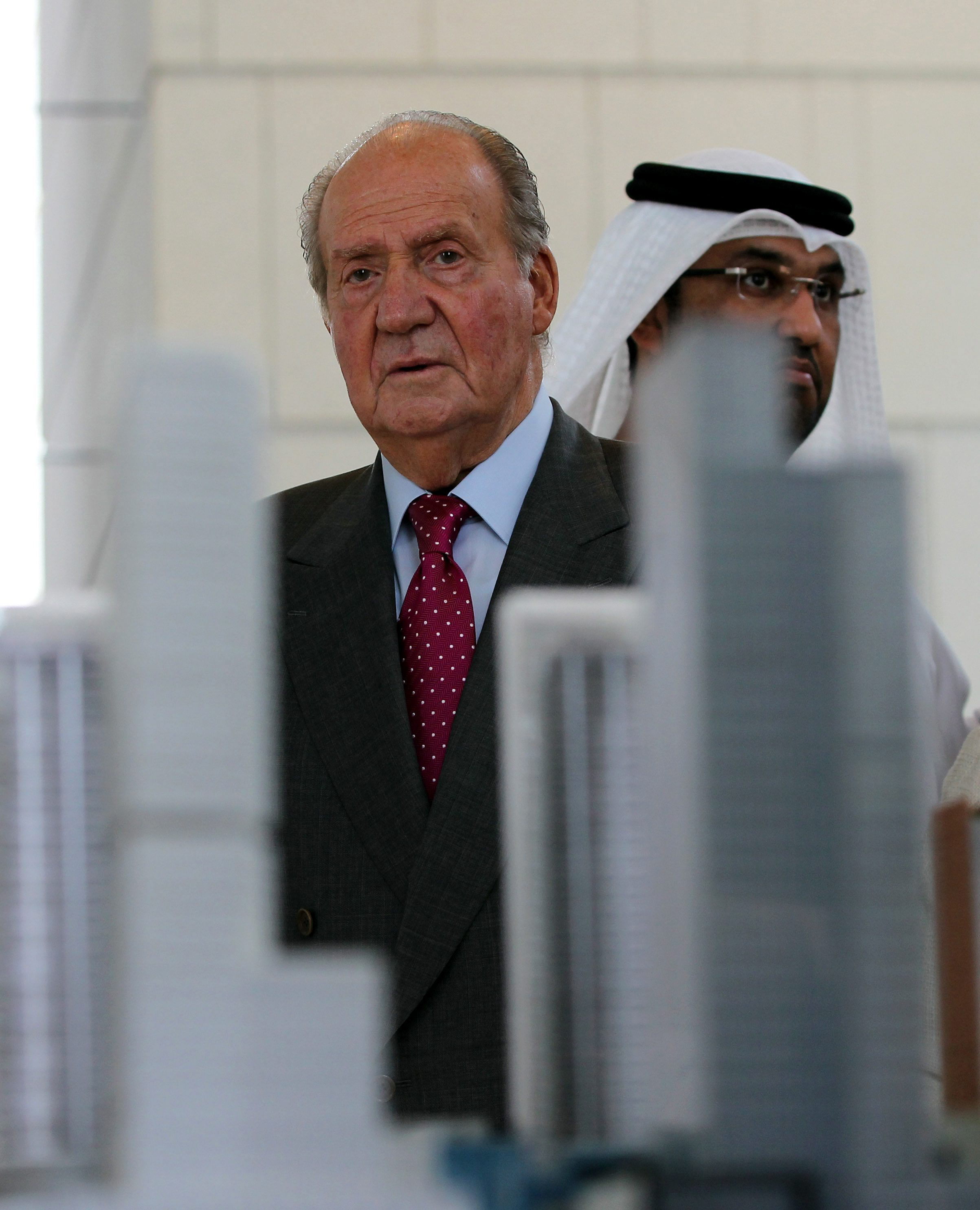 Juan Carlos I, en Abu Dhabi, en 2014.