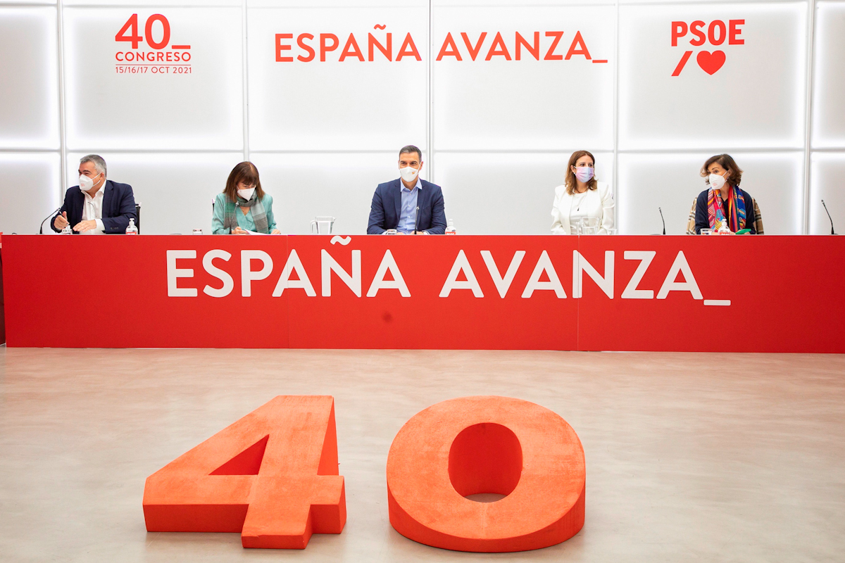 Pedro Snchez, este viernes, en la sede del PSOE.