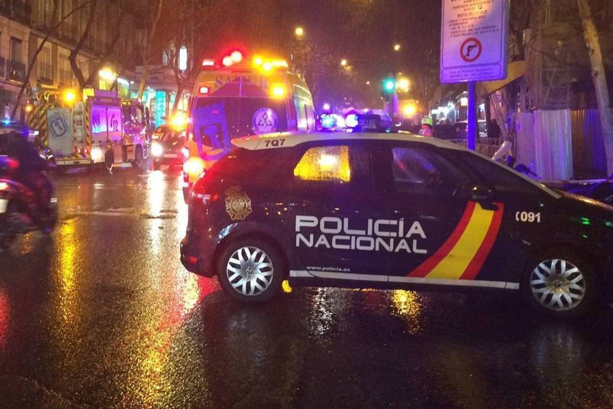 Un coche patrulla, en Madrid.