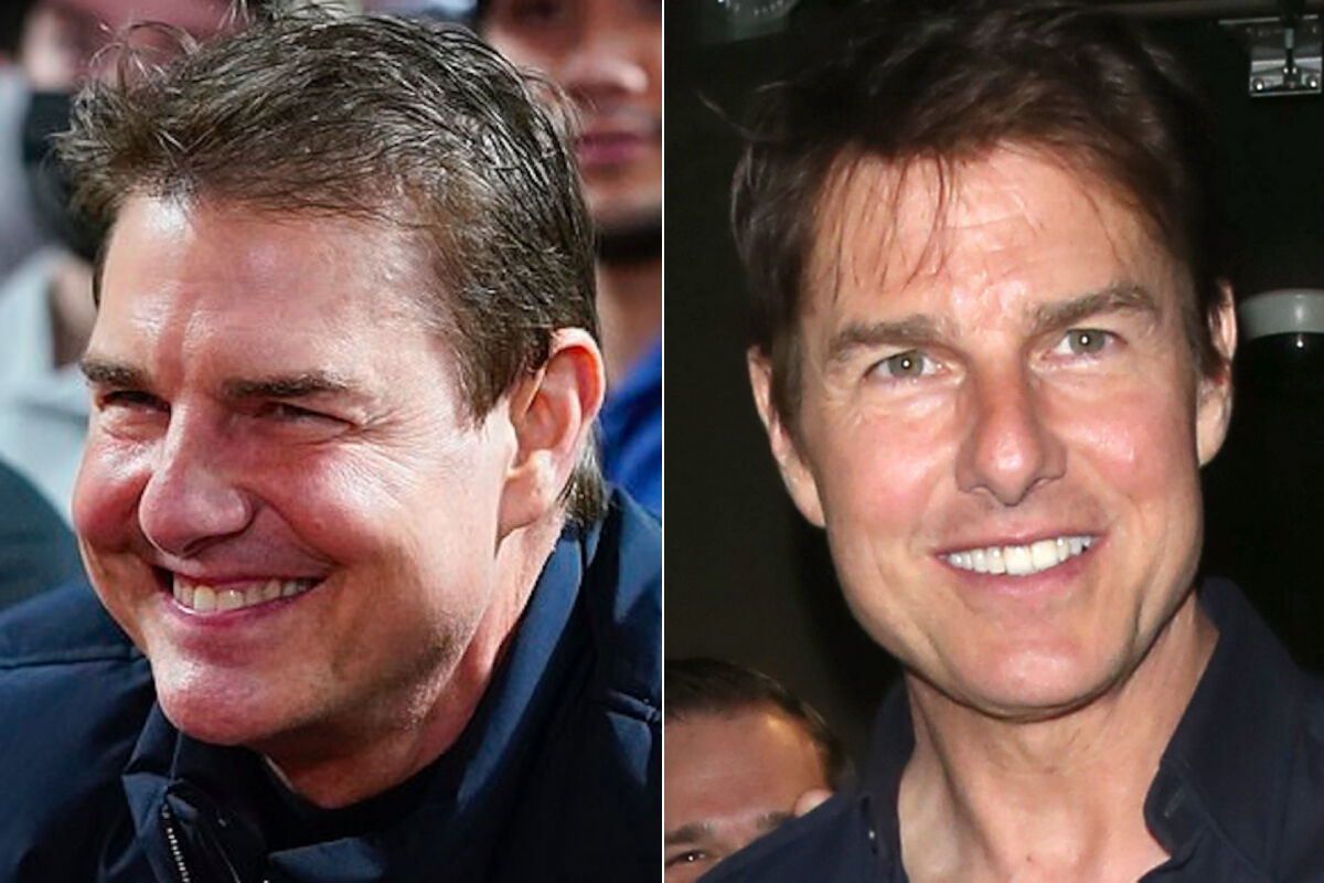 Tom Cruise, hinchado, y hace unos aos.