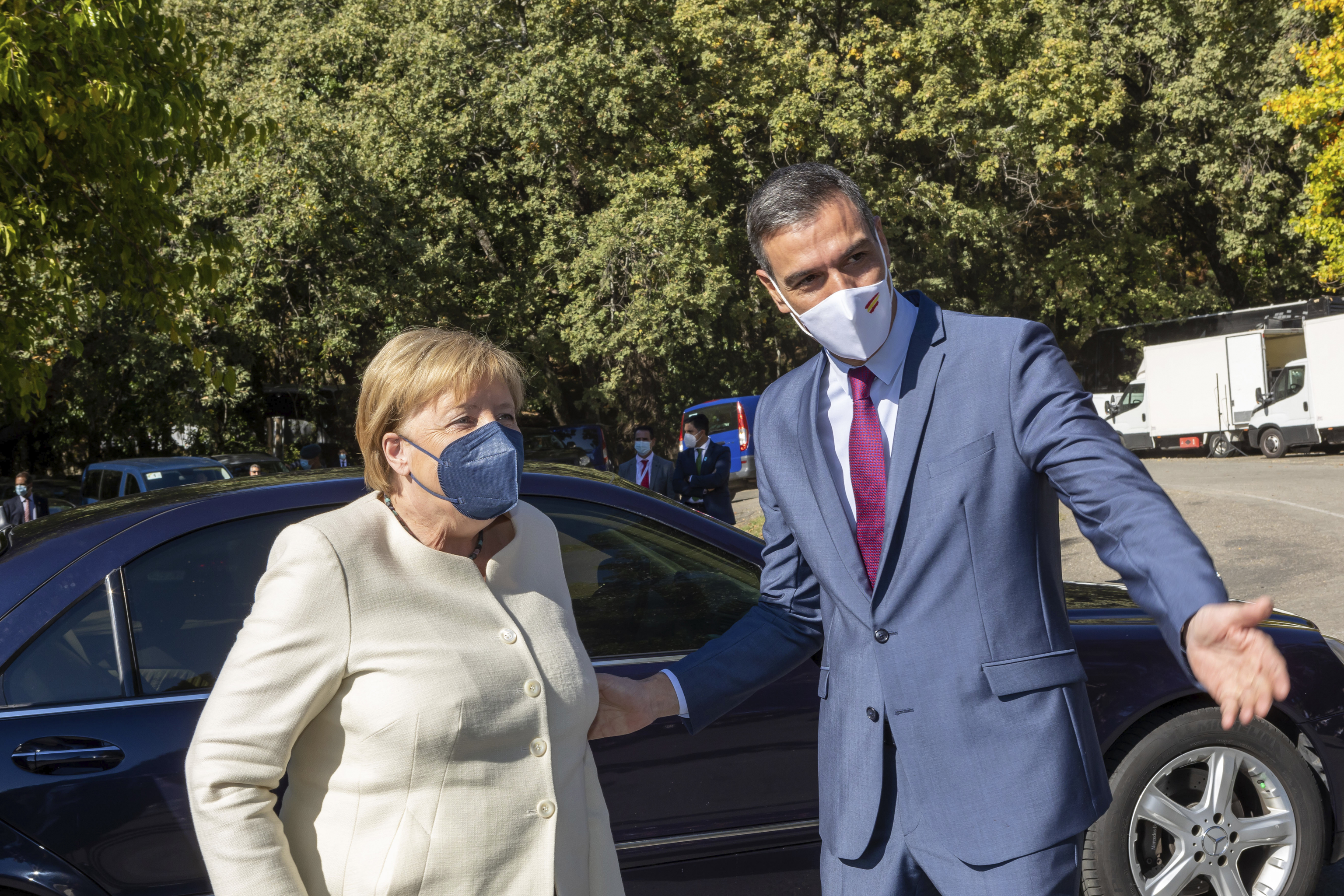 Merkel y Pedro Snchez