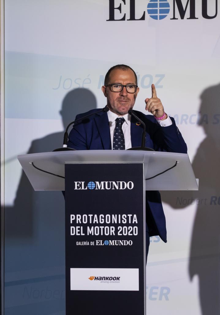 Félix García, jefe del área de Motor de El Mundo y Unidad Editorial, Luca de Meo, protagonista del Motor El Mundo