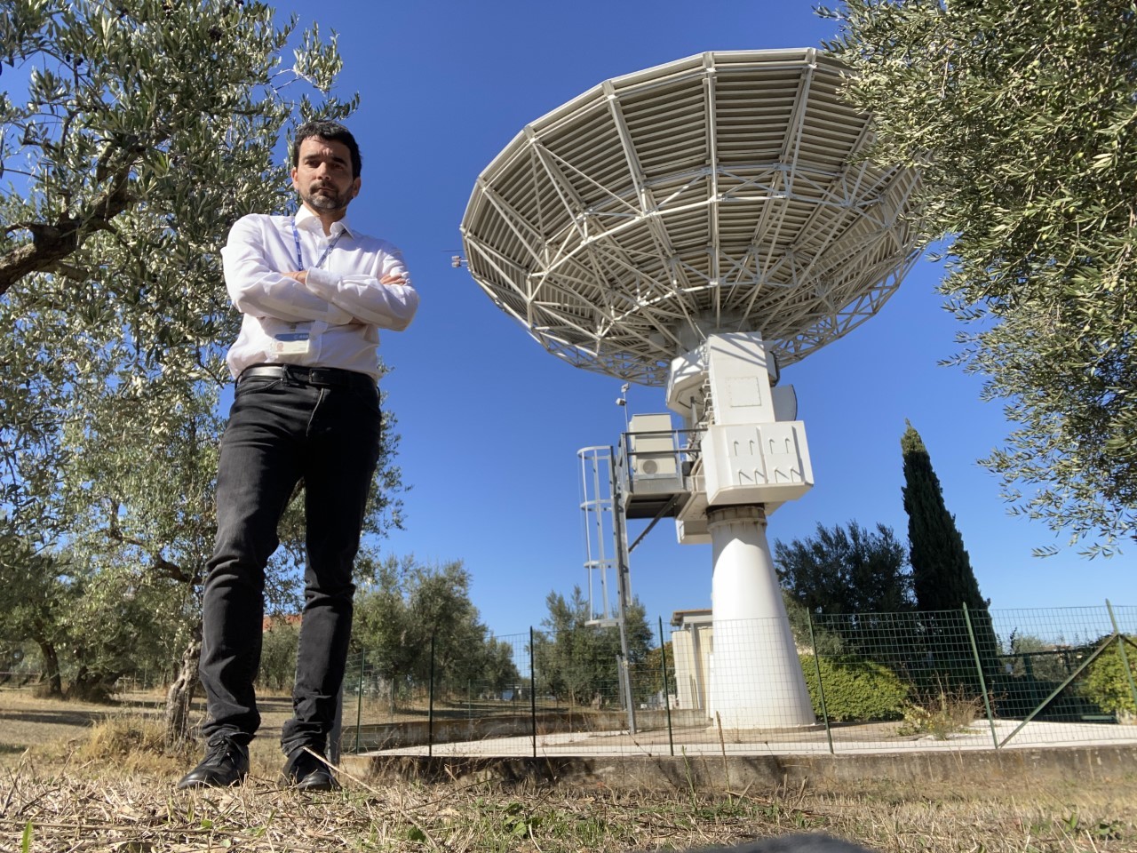 Ferran Gascon en el Centro de Observacin de la Tierra en Italia