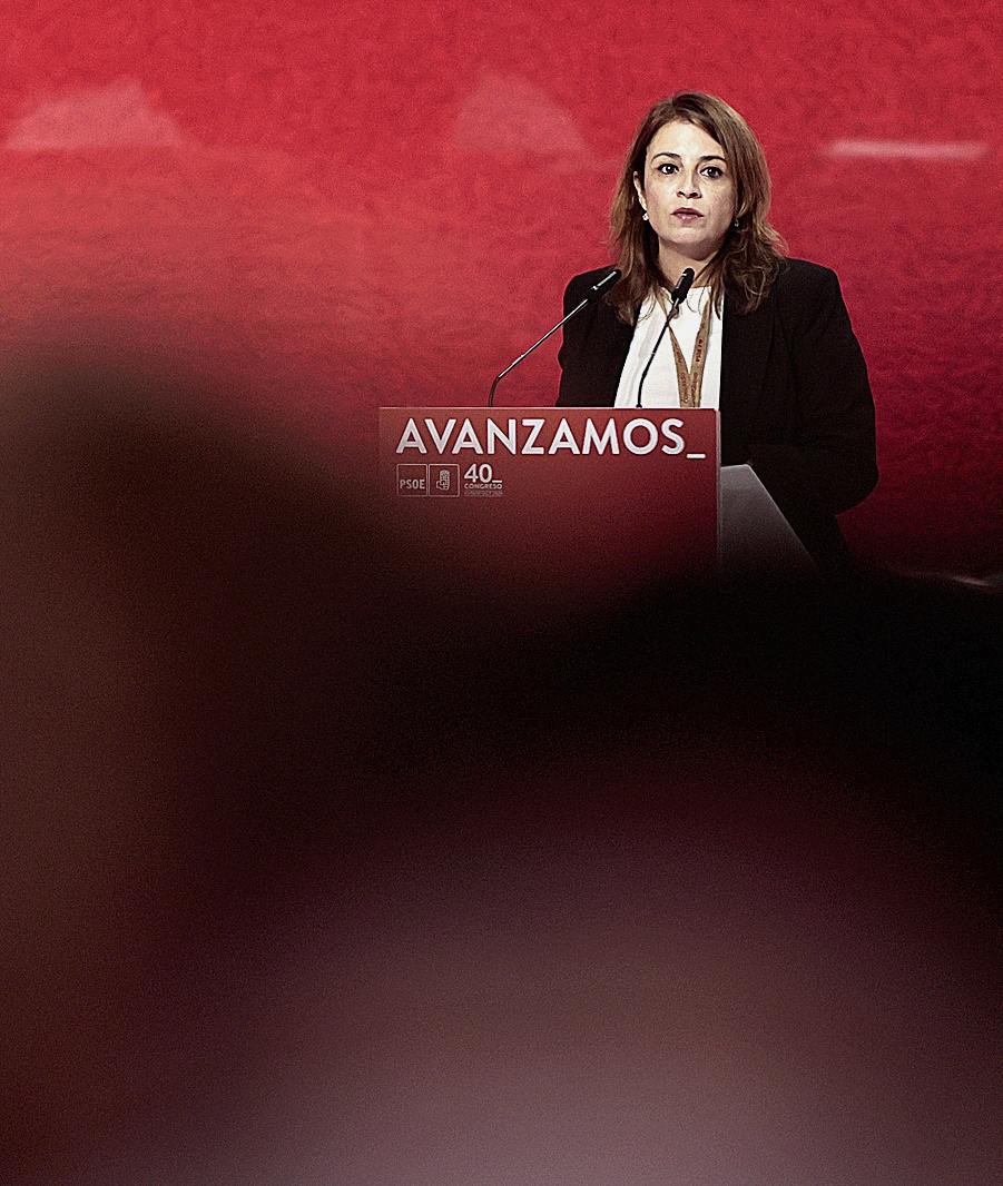 Adriana Lastra, durante su intervencin en el Congreso.