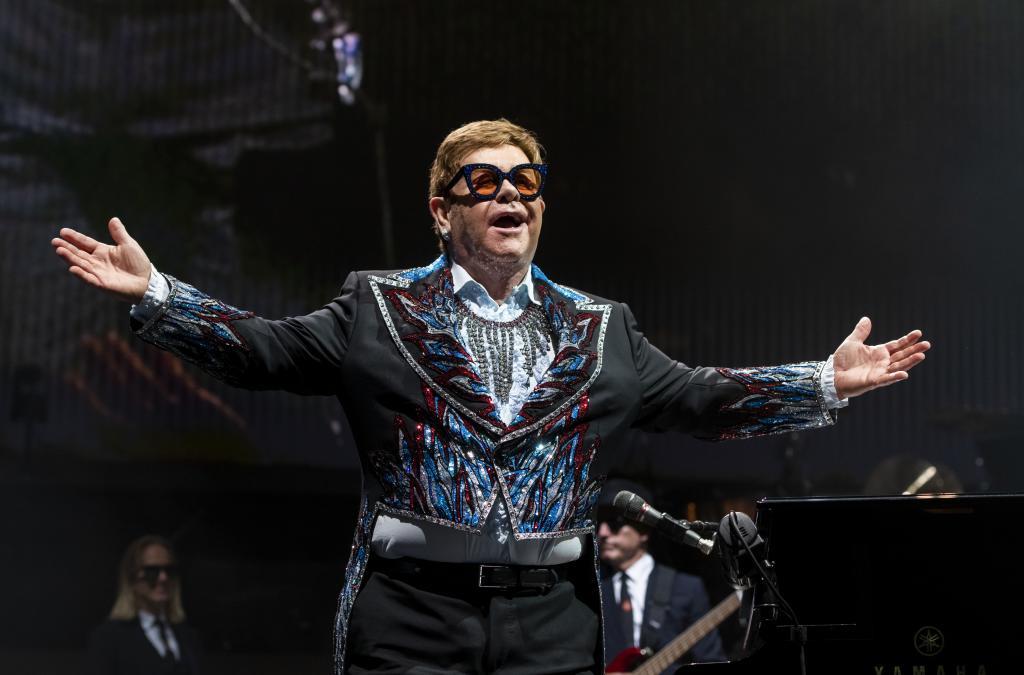 Elton John en su ltimo concierto en Madrid en 2019.
