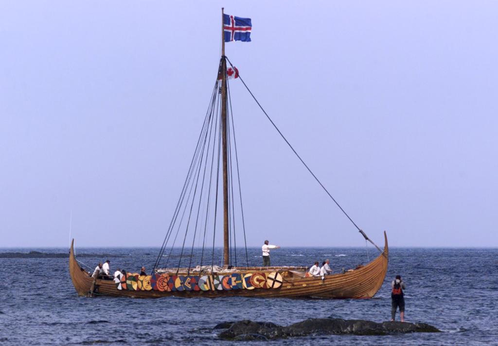 Rplica de un barco vikingo en L'Anse aux Meadows