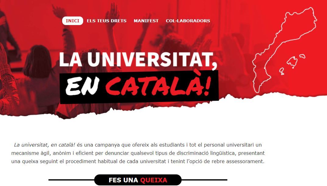 El independentismo impulsa una web para delatar a profesores universitarios que enseñen en castellano