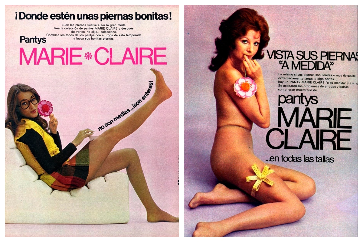 Dos de los anuncios de Marie Claire de los aos 70.