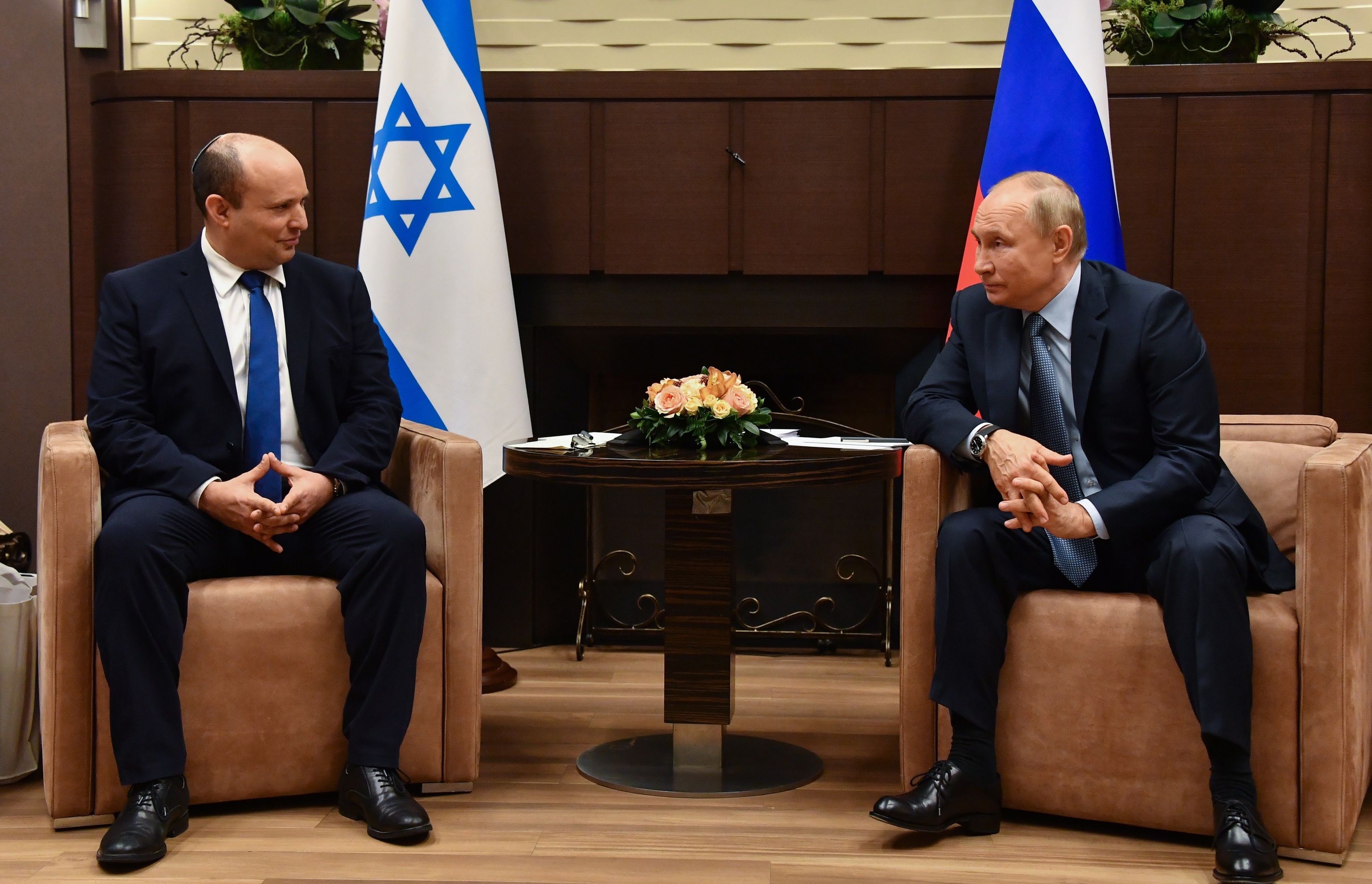 Vladimir Putin and Israeli Prime Minister
