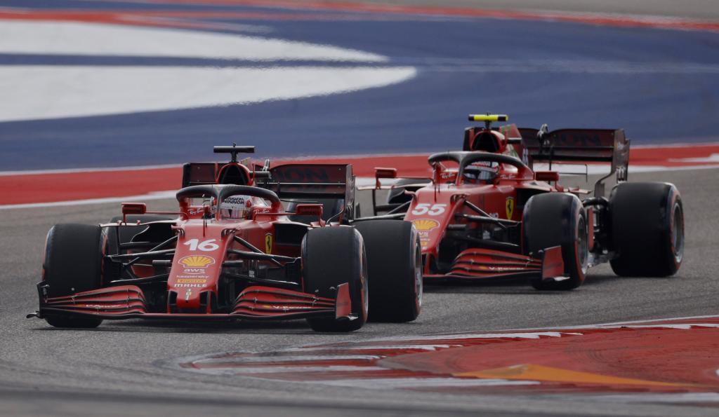 Sainz y Leclerc en clasificación.