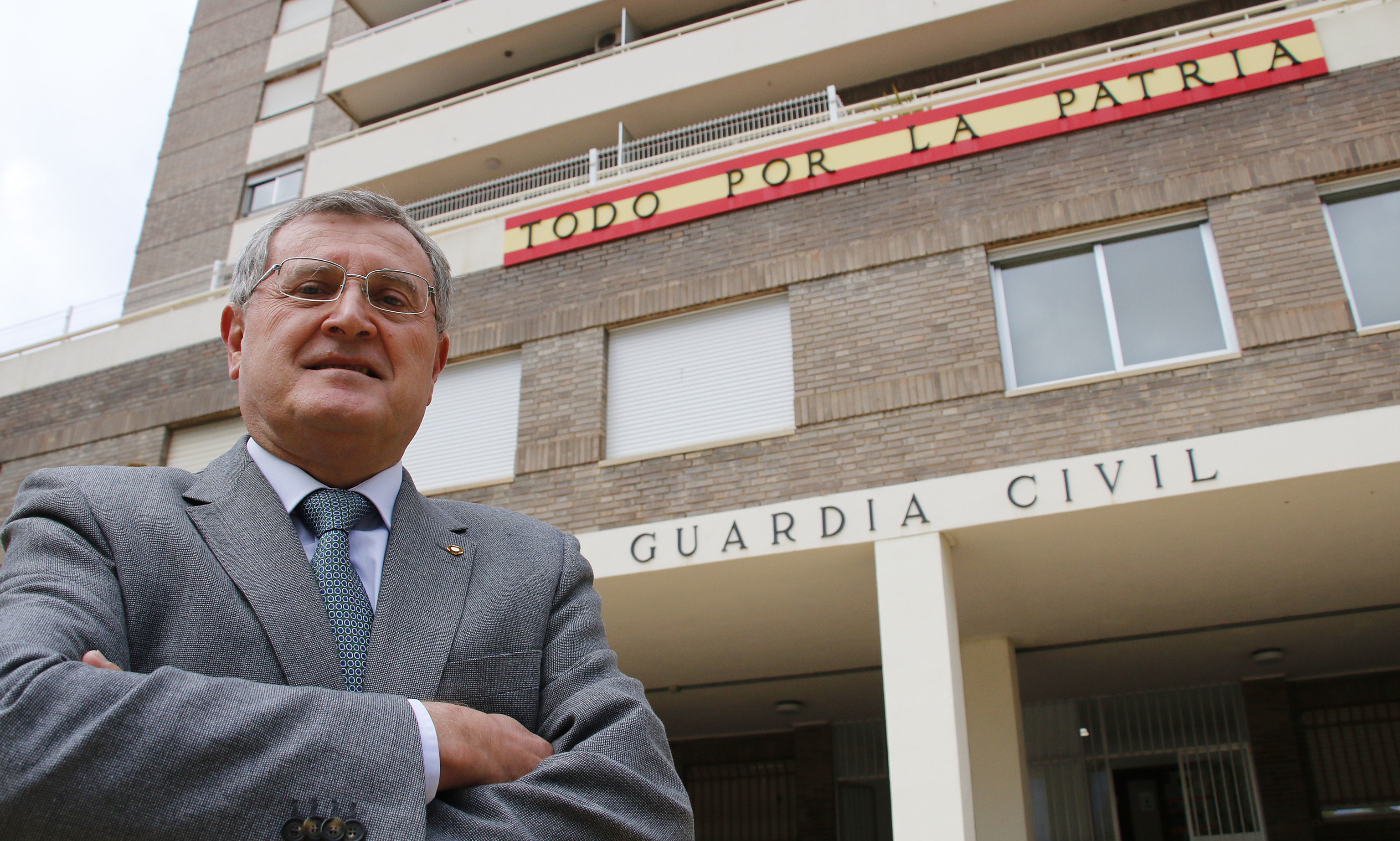 Rafael Flix Martn, el pasado viernes en el cuartel de la Guardia Civil en Castelln.
