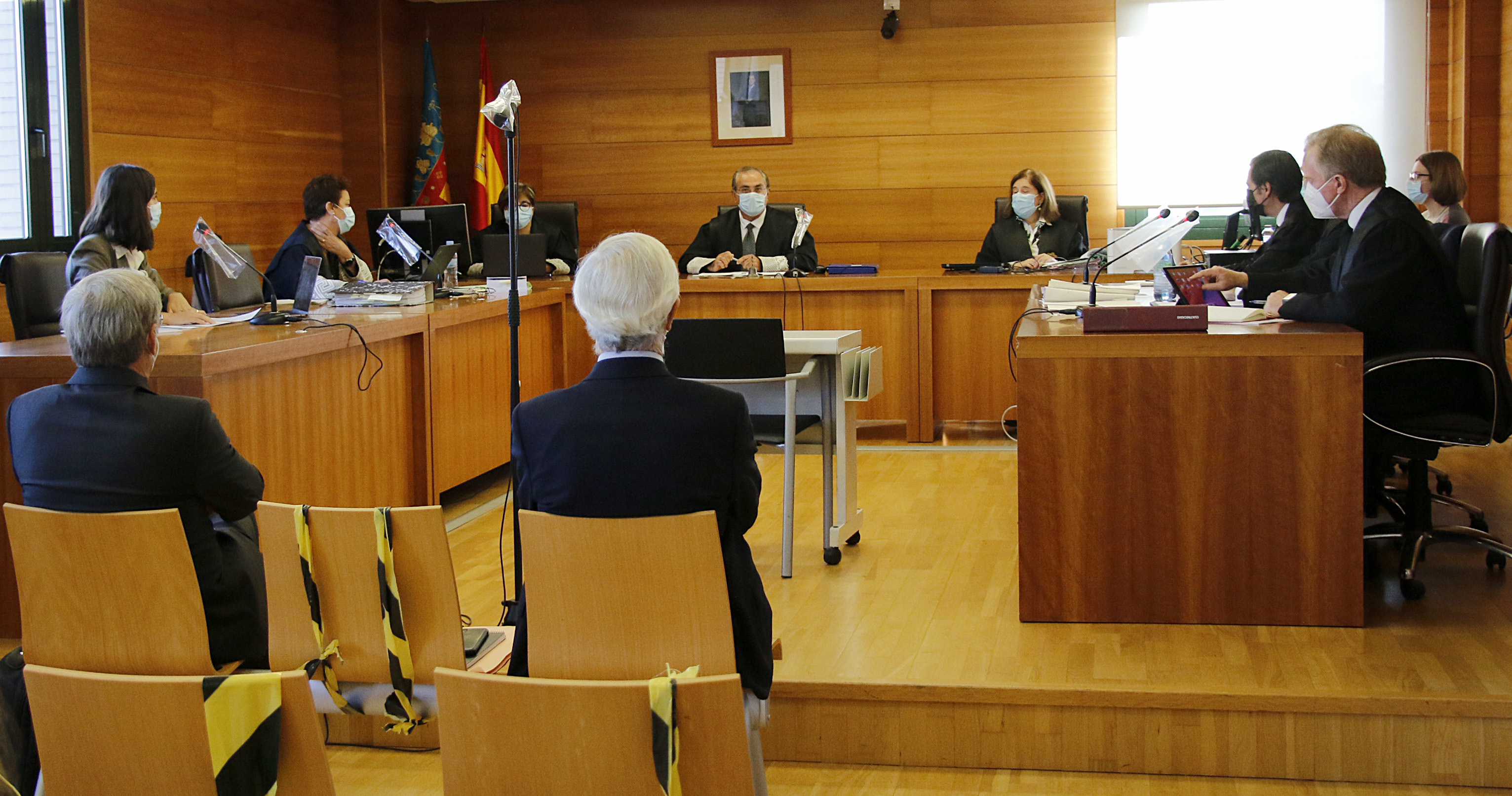 Los dos acusados en el juicio del Castor esta semana en la seccin primera de la Audiencia Provincial de Castelln.