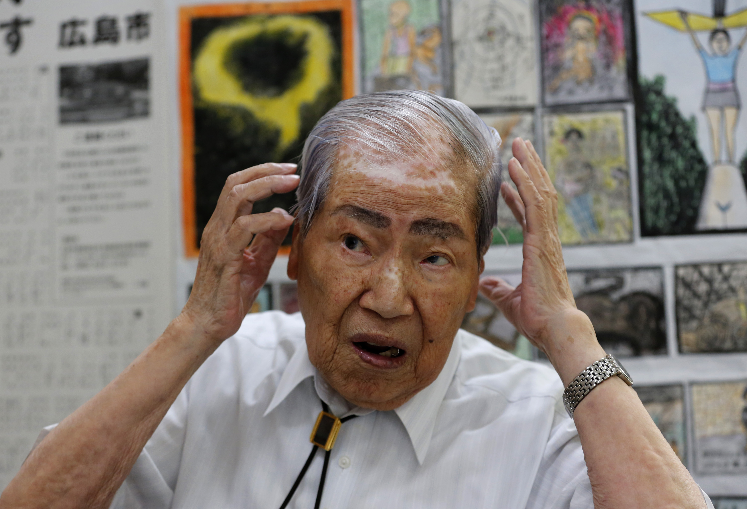 Sunao Tsuboi, durante una entrevista en 2013 en su oficina de Hiroshima.