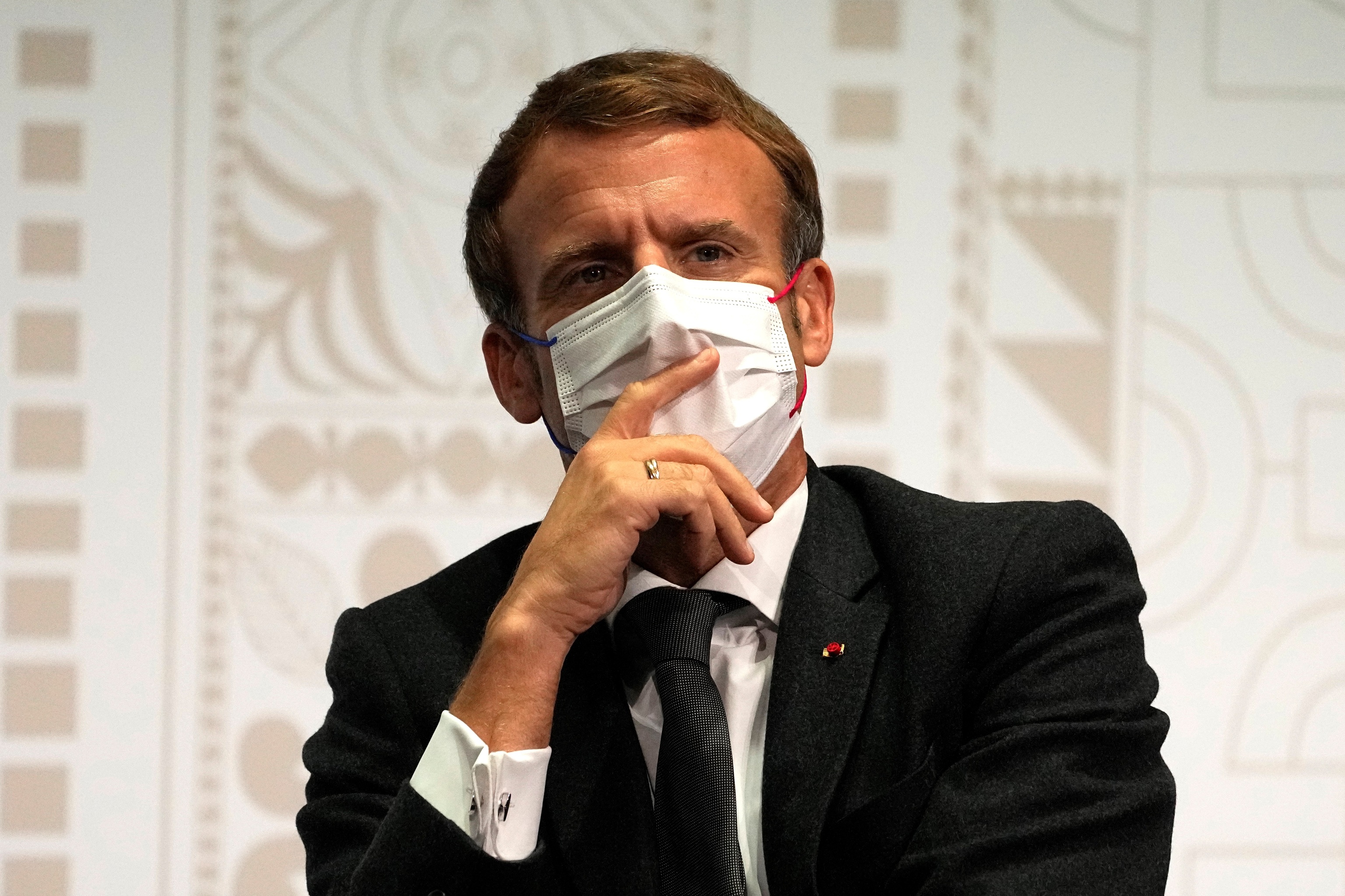 El presidente francs, Emmanuel Macron, durante un acto en el Museo de Quai Branly el pasado martes.