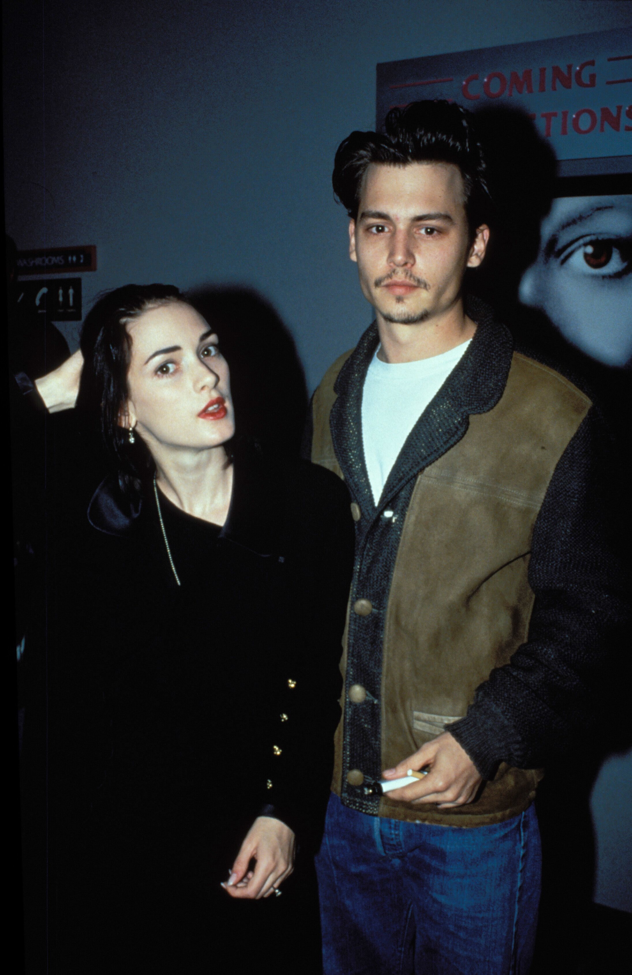 Junto a su entonces pareja, Johnny Depp.