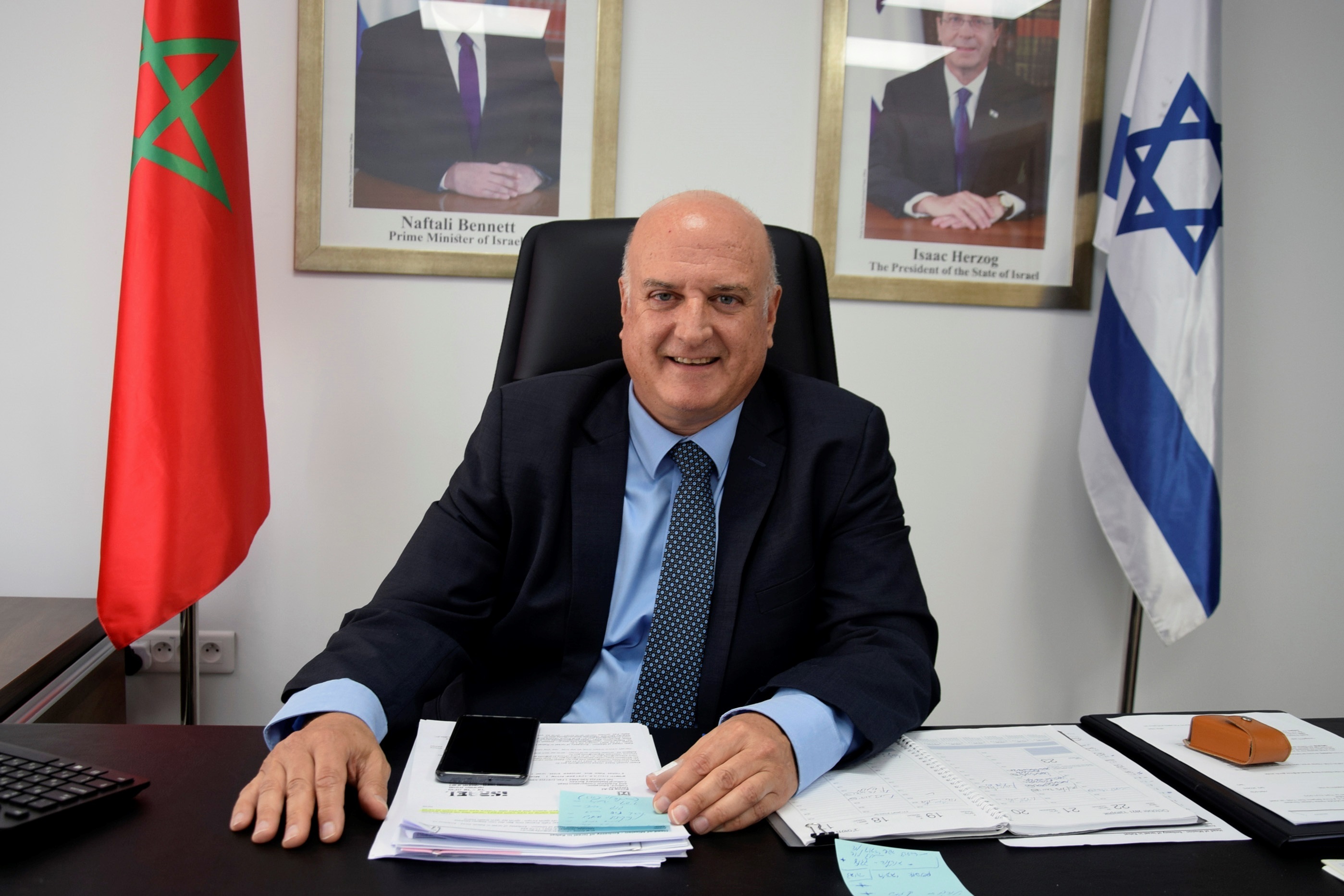 El jefe de la oficina de enlace israel en  Rabat, David Govrin.