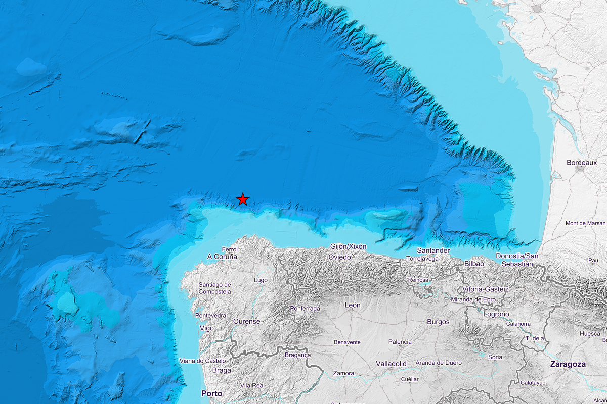 Un terremoto de magnitud 4,2 se siente en Galicia