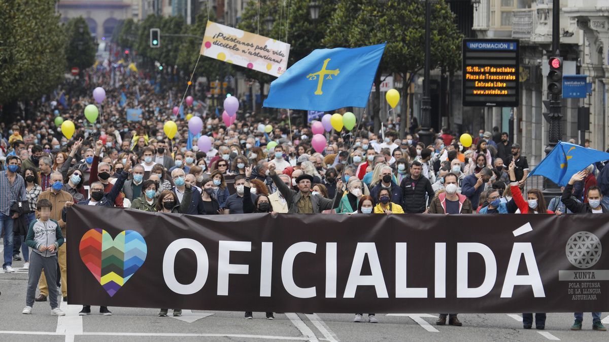 Marcha por la oficialidad el 16 de octubre en Oviedo.