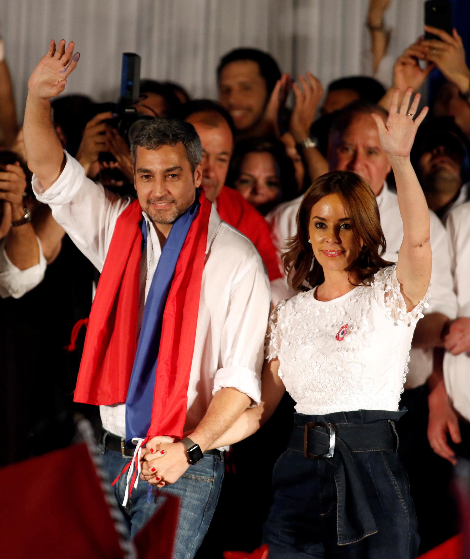 El matrimonio presidencial de Paraguay, Mario Abdo y Silvana Lpez.