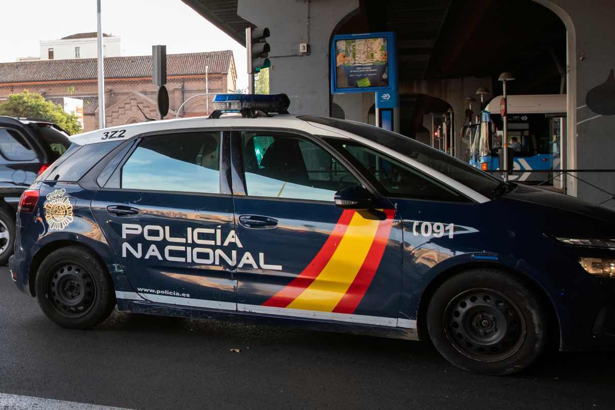 Un coche patrulla de la Polica Nacional