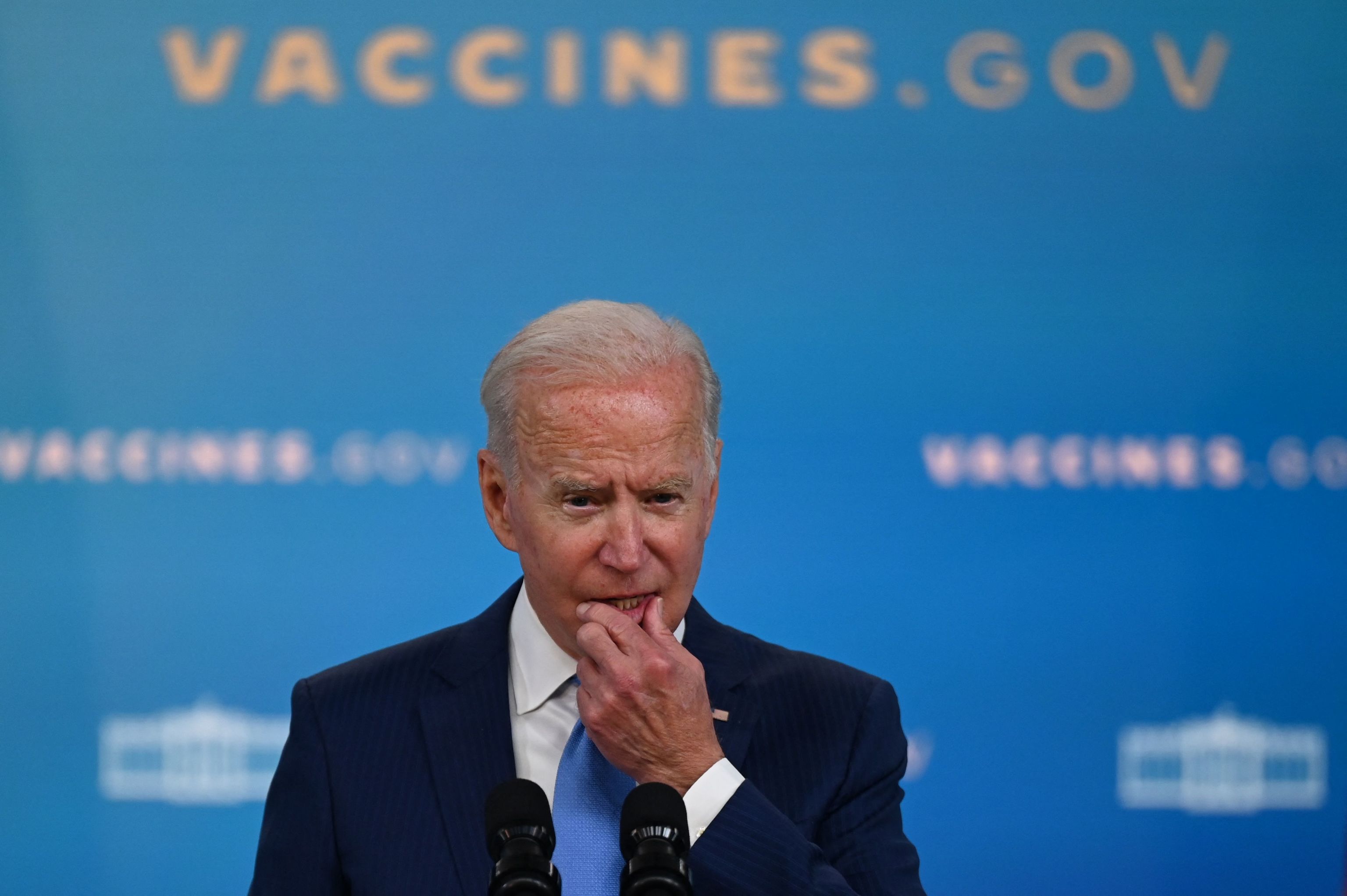 Biden, durante la presentacin del plan de vacunacin.