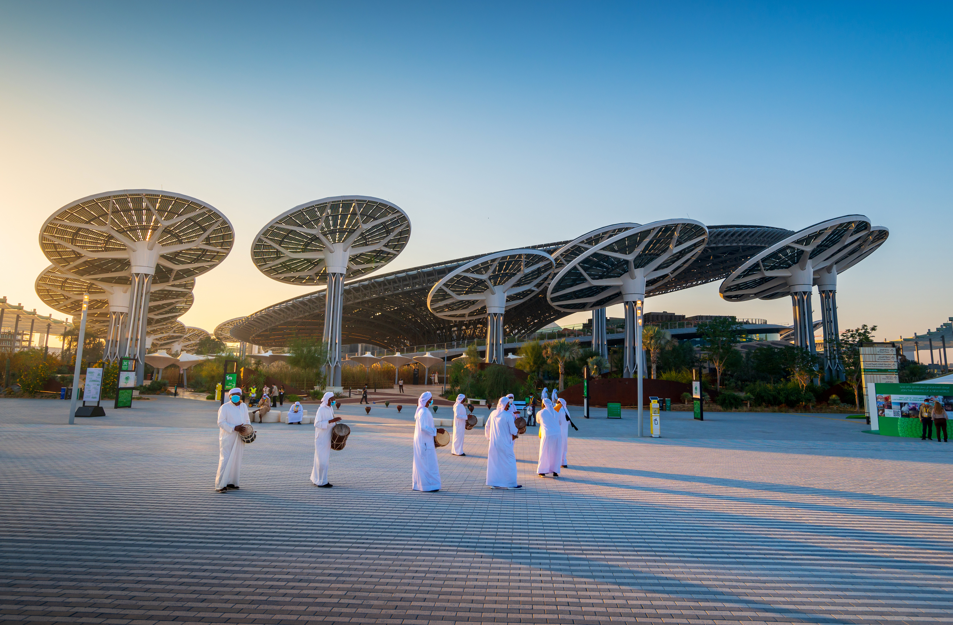 Una de las entradas de la Expo 2020 de Dubai.