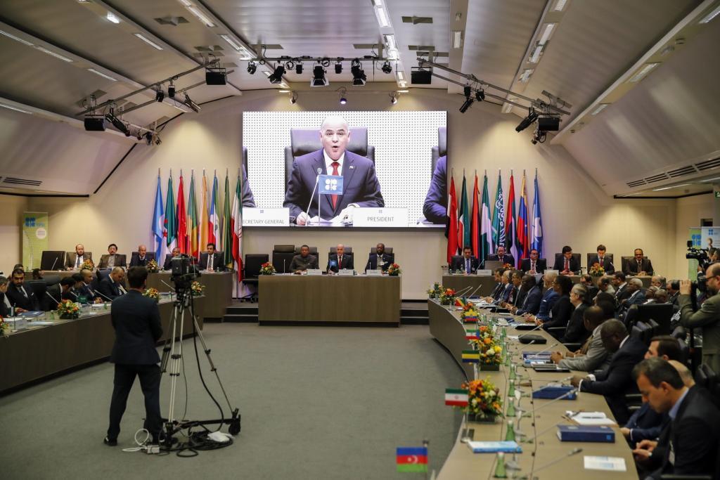 Reunión presencial del cártel de la OPEP en Viena celebrada en 2019.