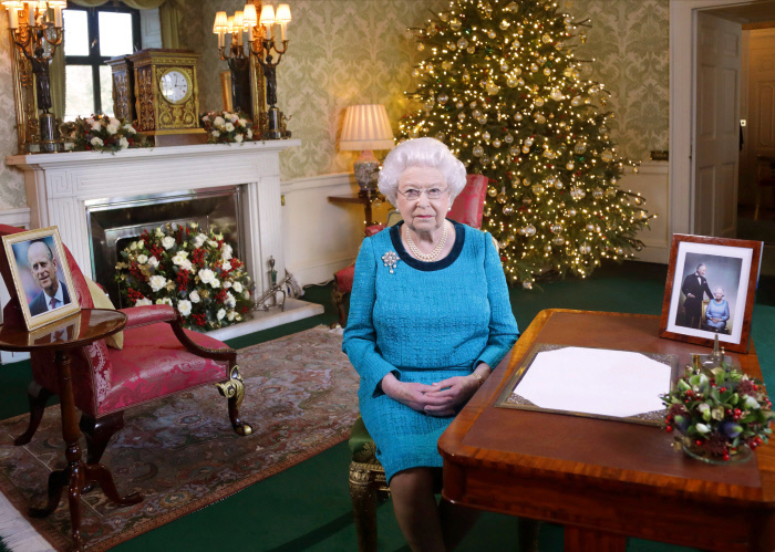 La reina Isabel, en las navidades de 2016.
