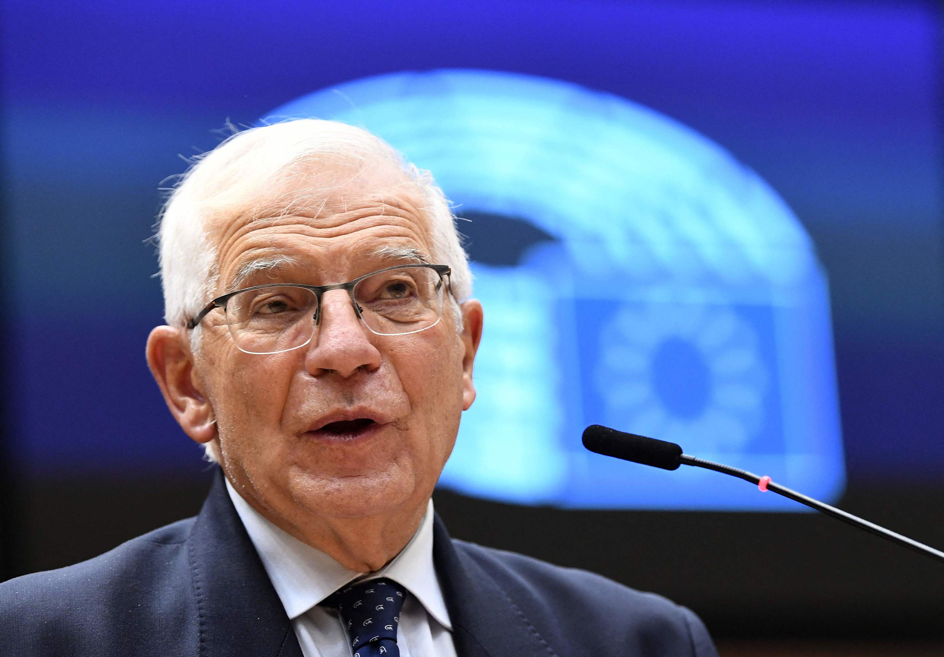 Josep Borrell, en una sesión plenaria del Parlamento europeo.