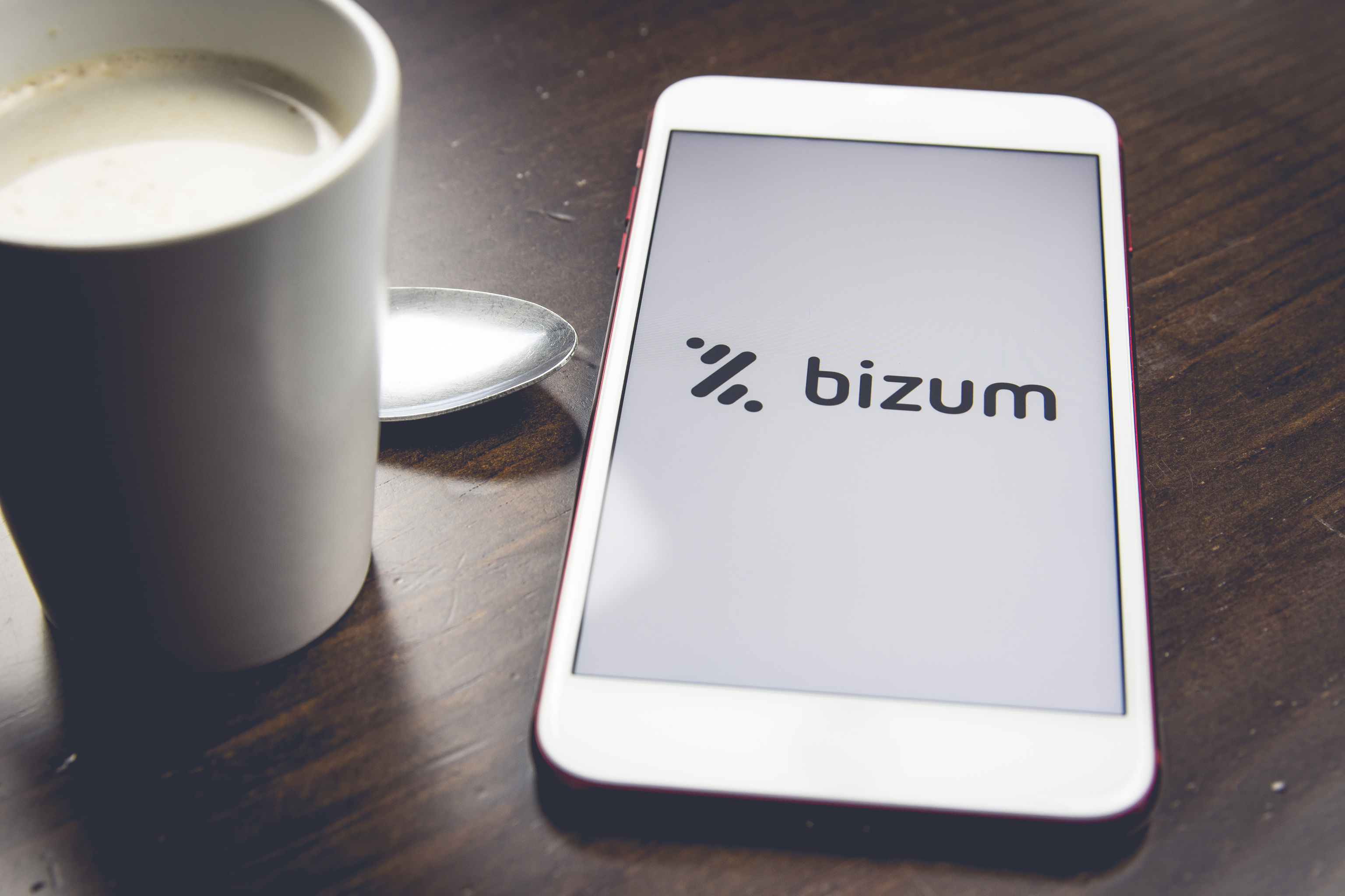 La app Bizum en la pantalla de un terminal mvil.