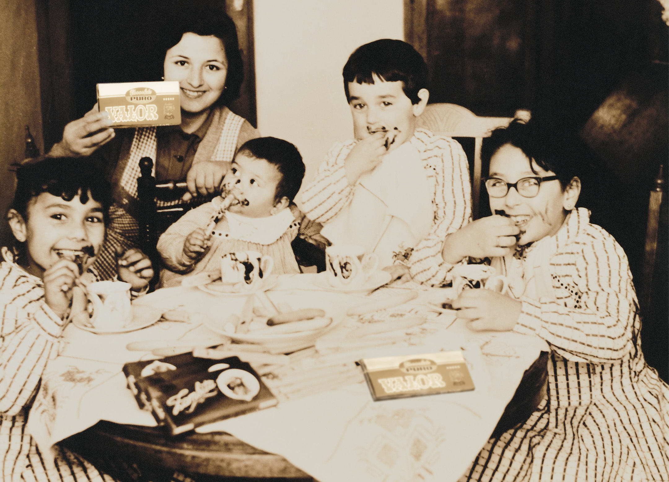 Pepa, Ana, Isabel y Magdalena, las cuatro hermanas de Pedro Lpez, en una foto de los aos 50.