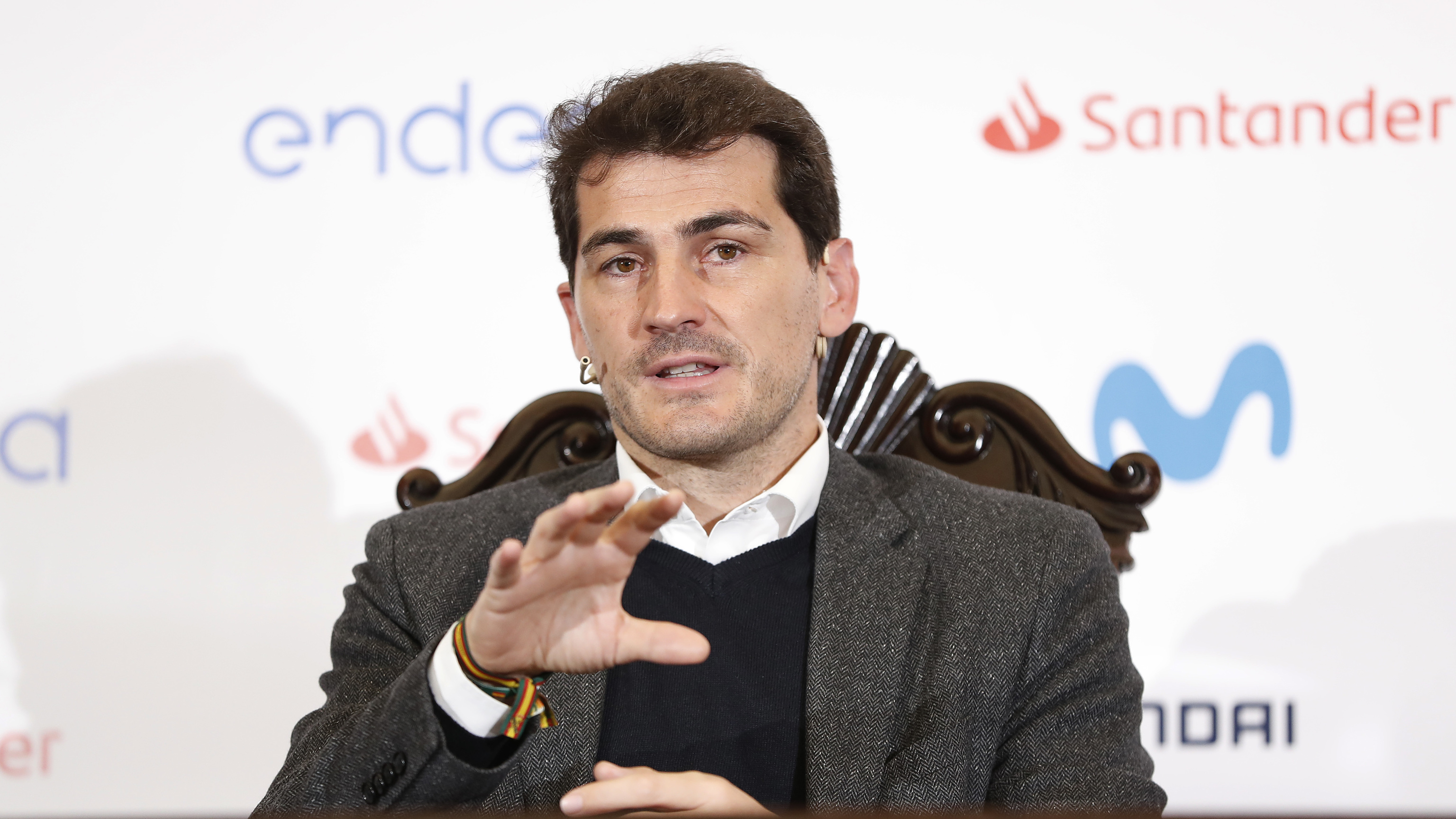 Iker Casillas, durante el acto.