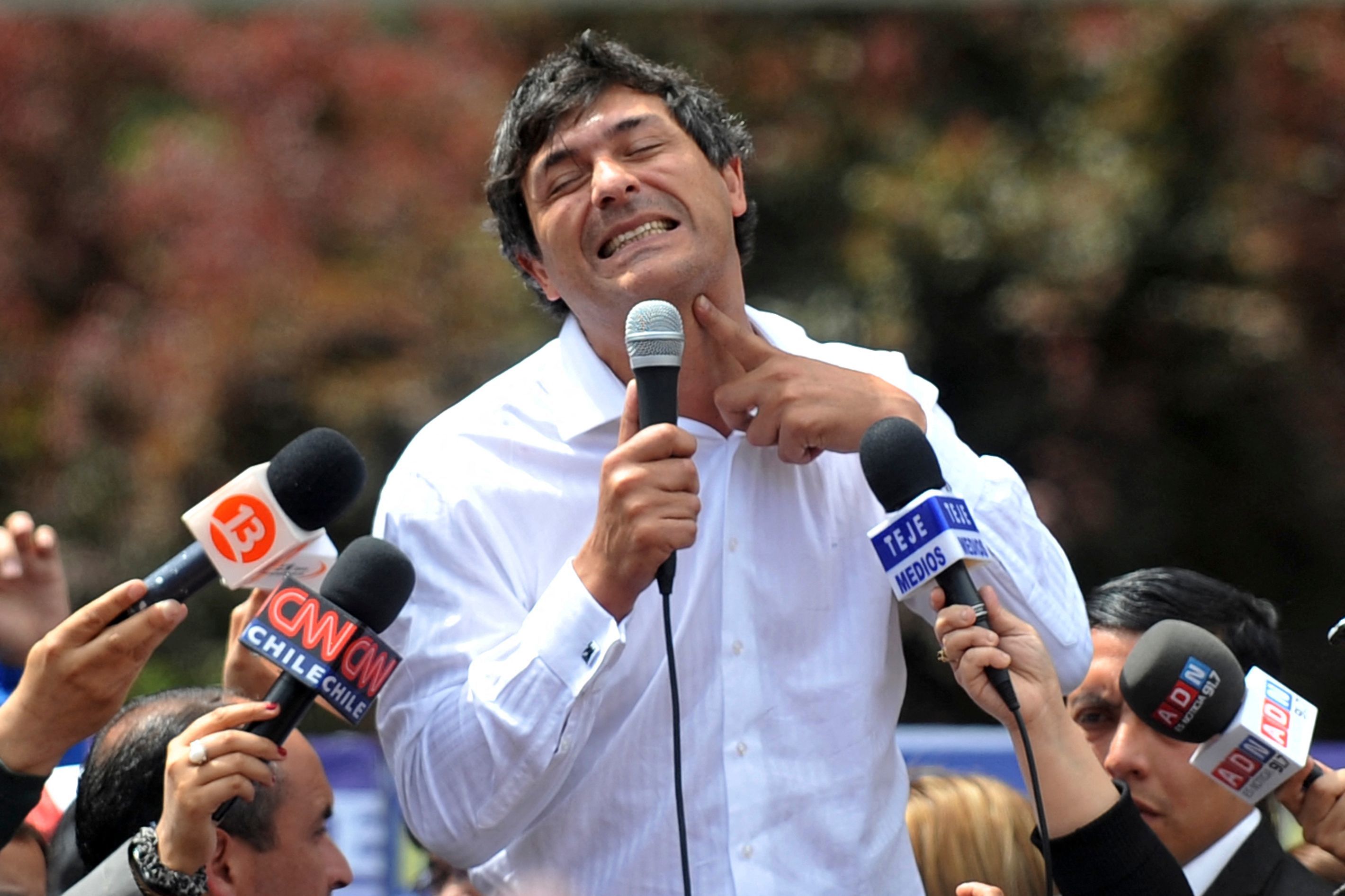 El candidato Franco Parisi en campaa.