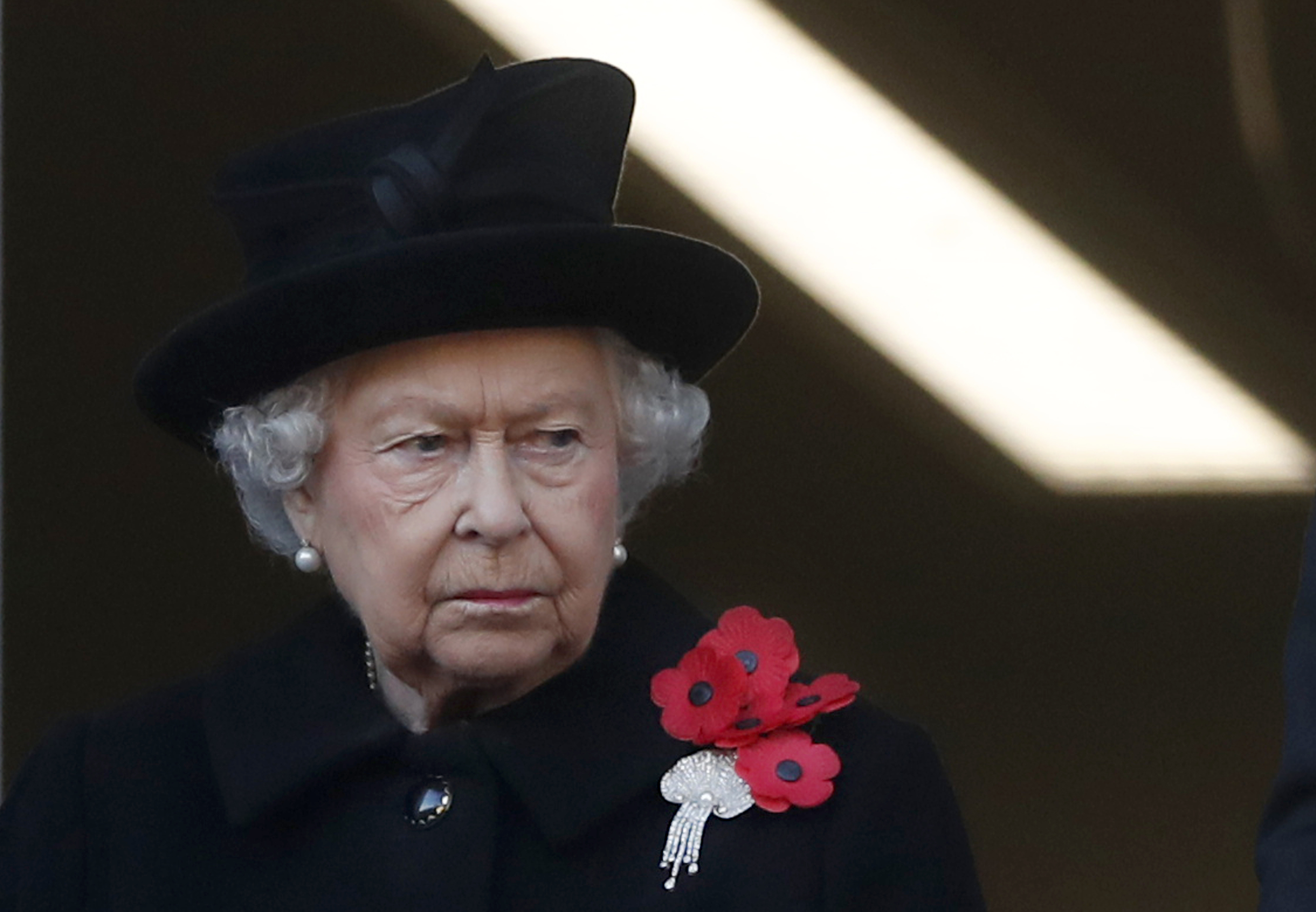La reina Isabel II en la celebracin del 'Remembrance Sunday' de hace unos aos.