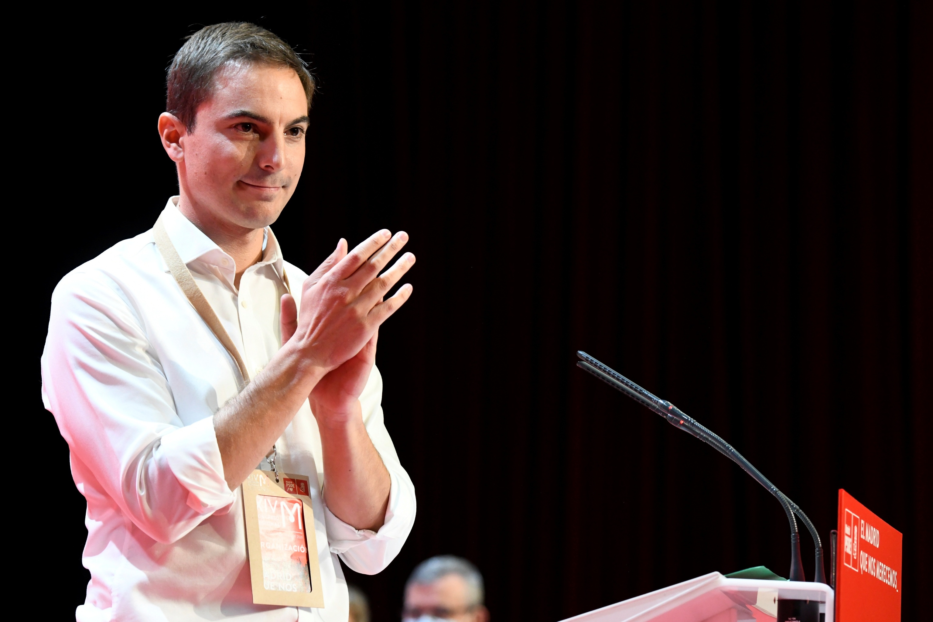 El nuevo líder de los socialistas madrileños, Juan Lobato, el sábado en la inauguración del XIV Congreso del PSOE de Madrid.