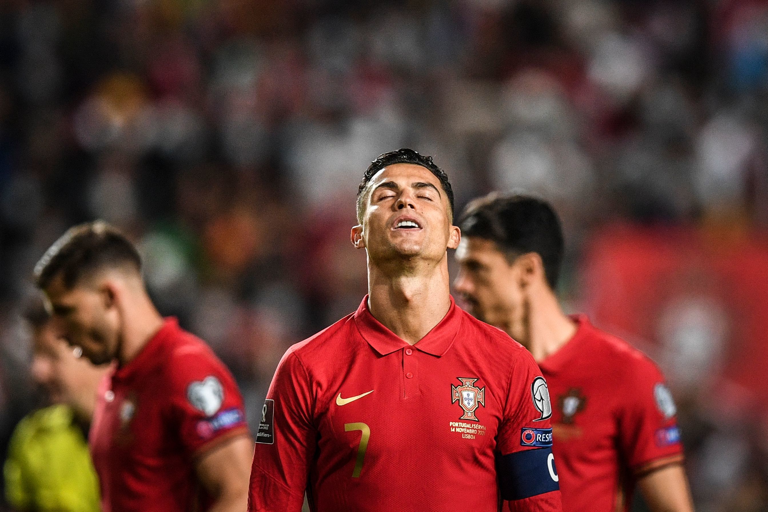 Cristiano Ronaldo se lamenta en un instante del partido.