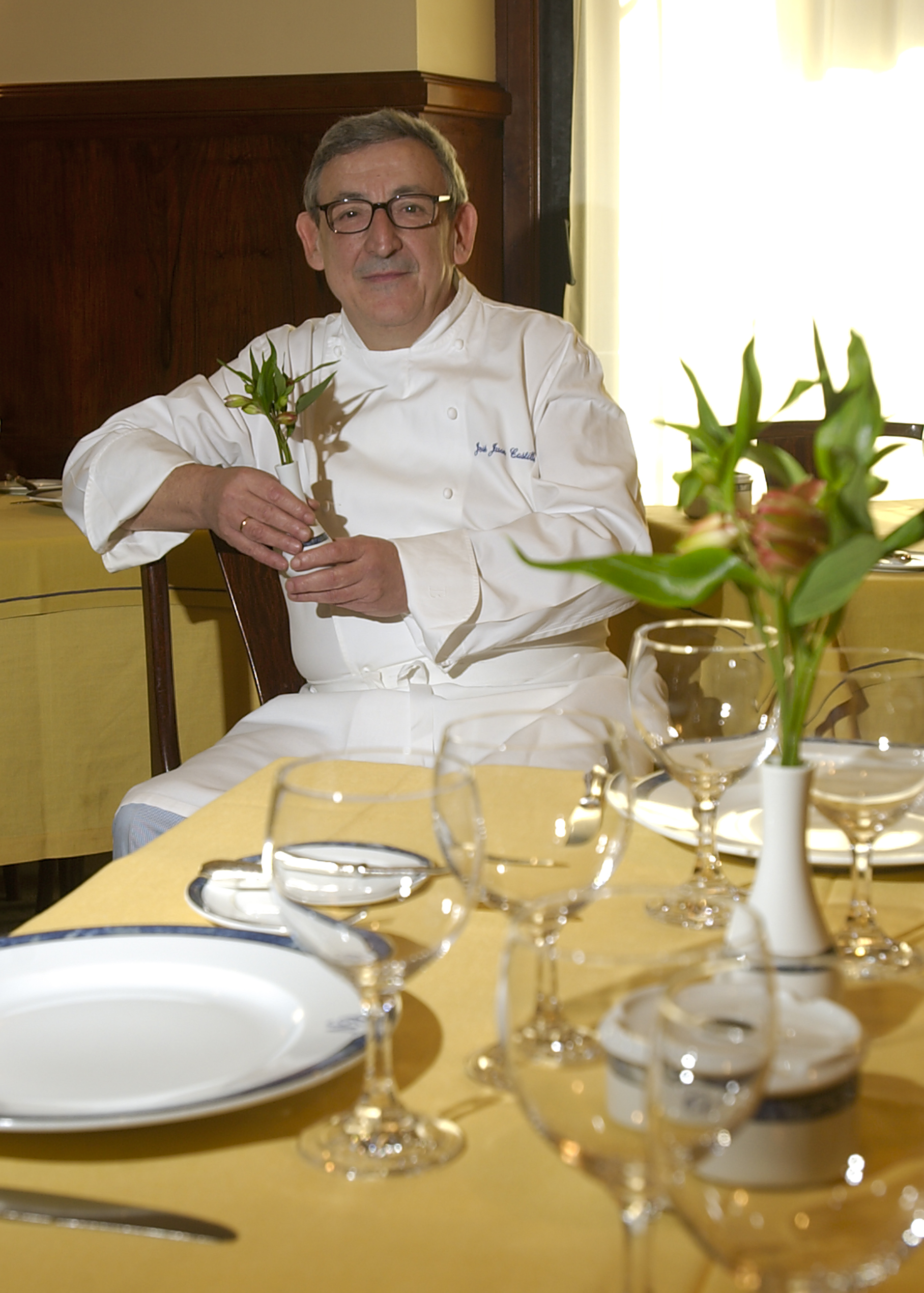 El cocinero en el que fue su restaurante, Casa Nicolasa, en 2005.