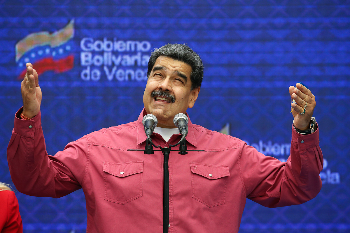 Nicols Maduro en la Asamblea Nacional en Caracas.