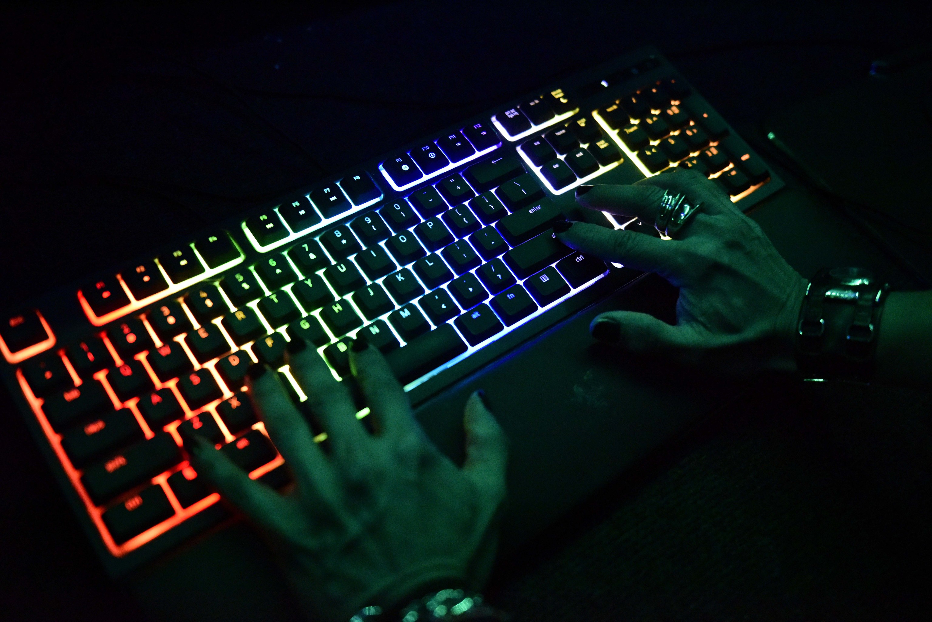 Un teclado 'gamer', durante un evento celebrado en Madrid.