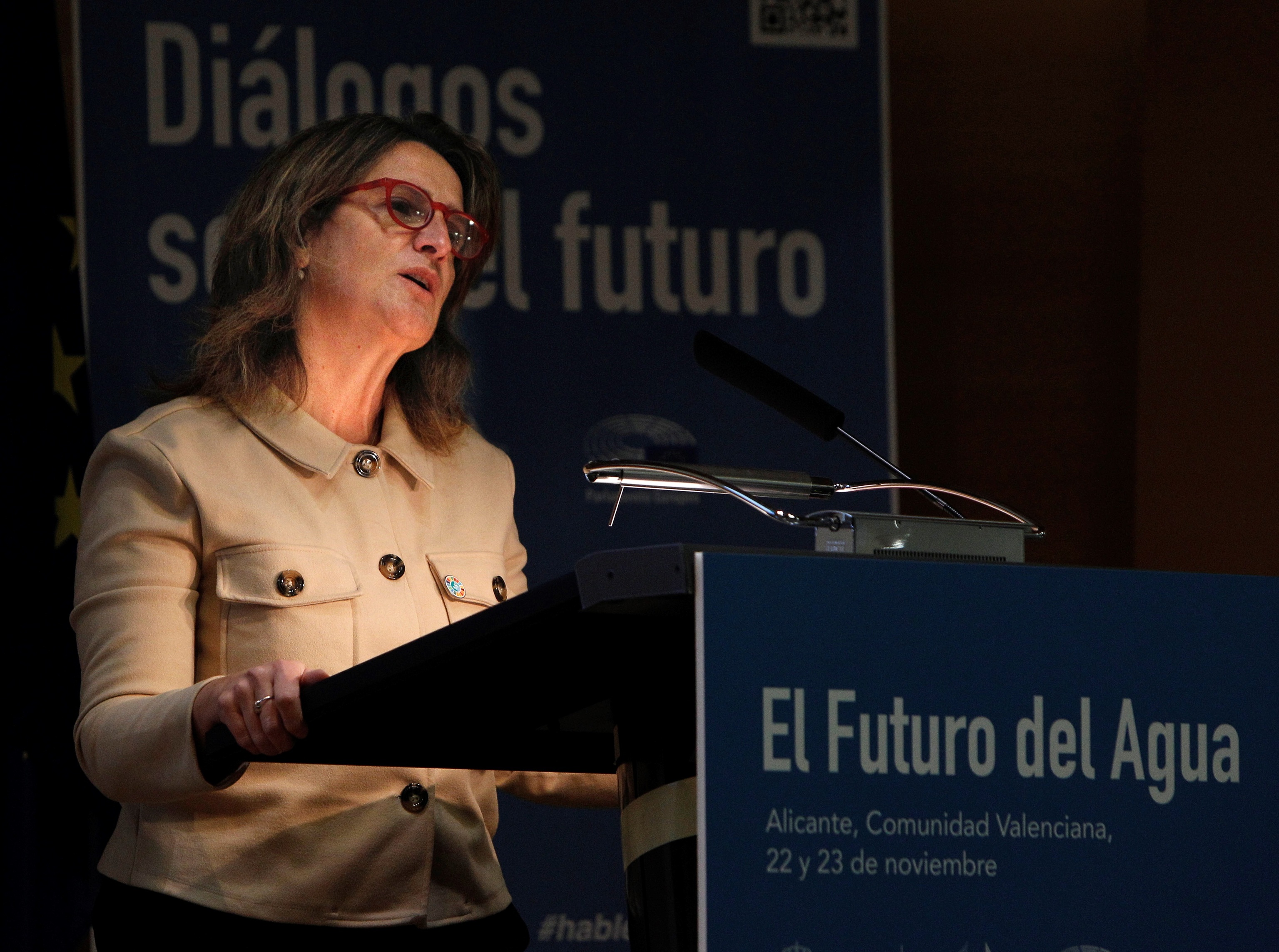 La ministra de Transicin Ecolgica, Teresa Ribera, en Alicante.
