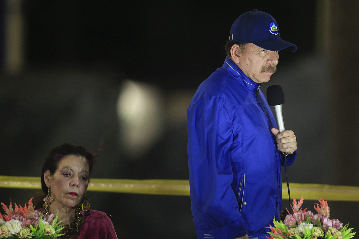 El presidente de Nicaragua, Daniel Ortega, en 2019.