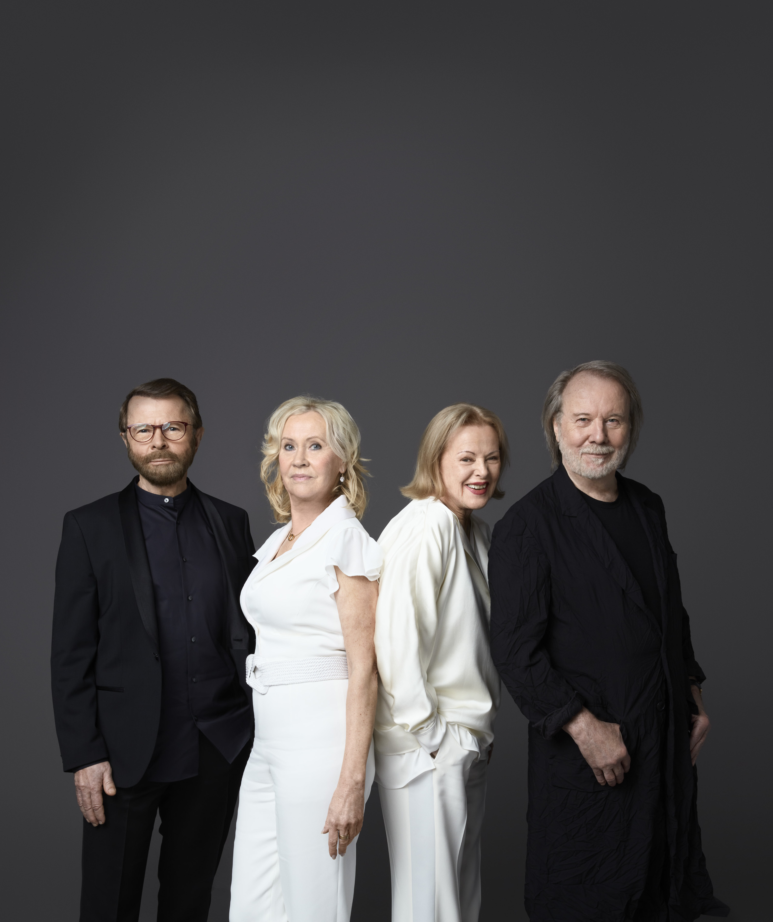 Bjrn Ulvaeus, Anni-Frid Lyngstad, Agnetha Fltskog y Benny Andersson. Abba, en 2021.