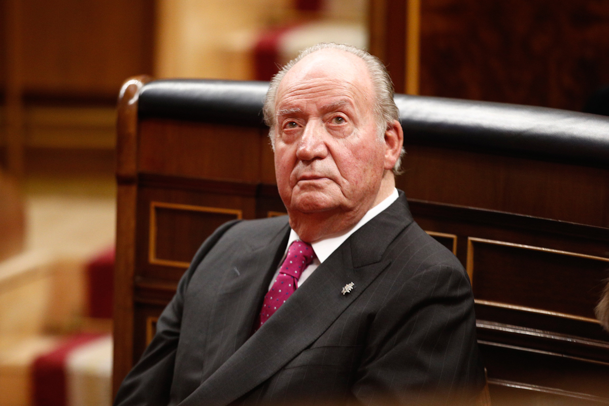 Juan Carlos I, en el Congreso, en 2018.