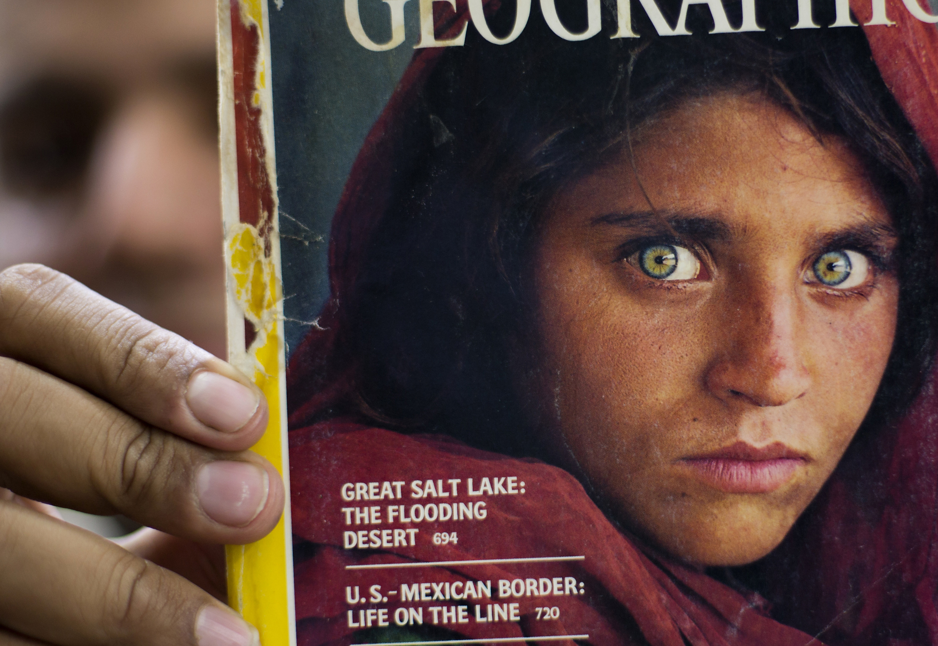 Retrato de Sharbat Gula para National Geographic, en 1985.