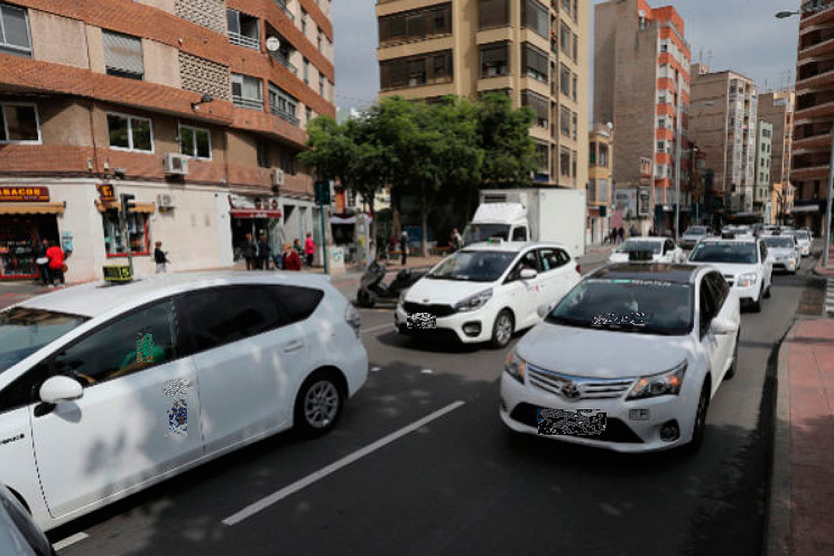 Taxis en las calles de Castelln.