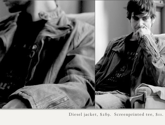 Jack Dorsey ejerciendo como modelo de ropa durante su juventud.