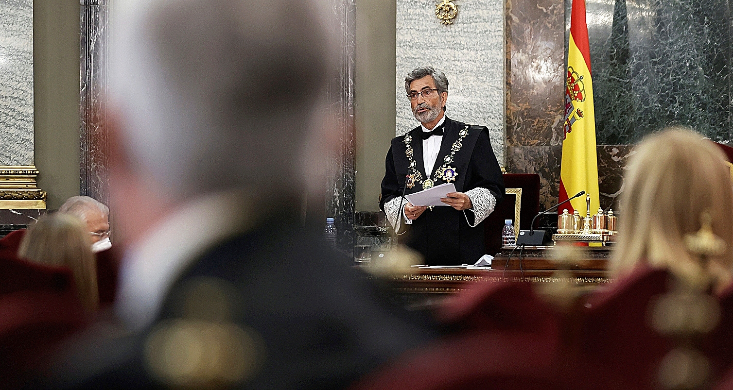Carlos Lesmes, presidente del CGPJ, en la apertura del Año Judicial.