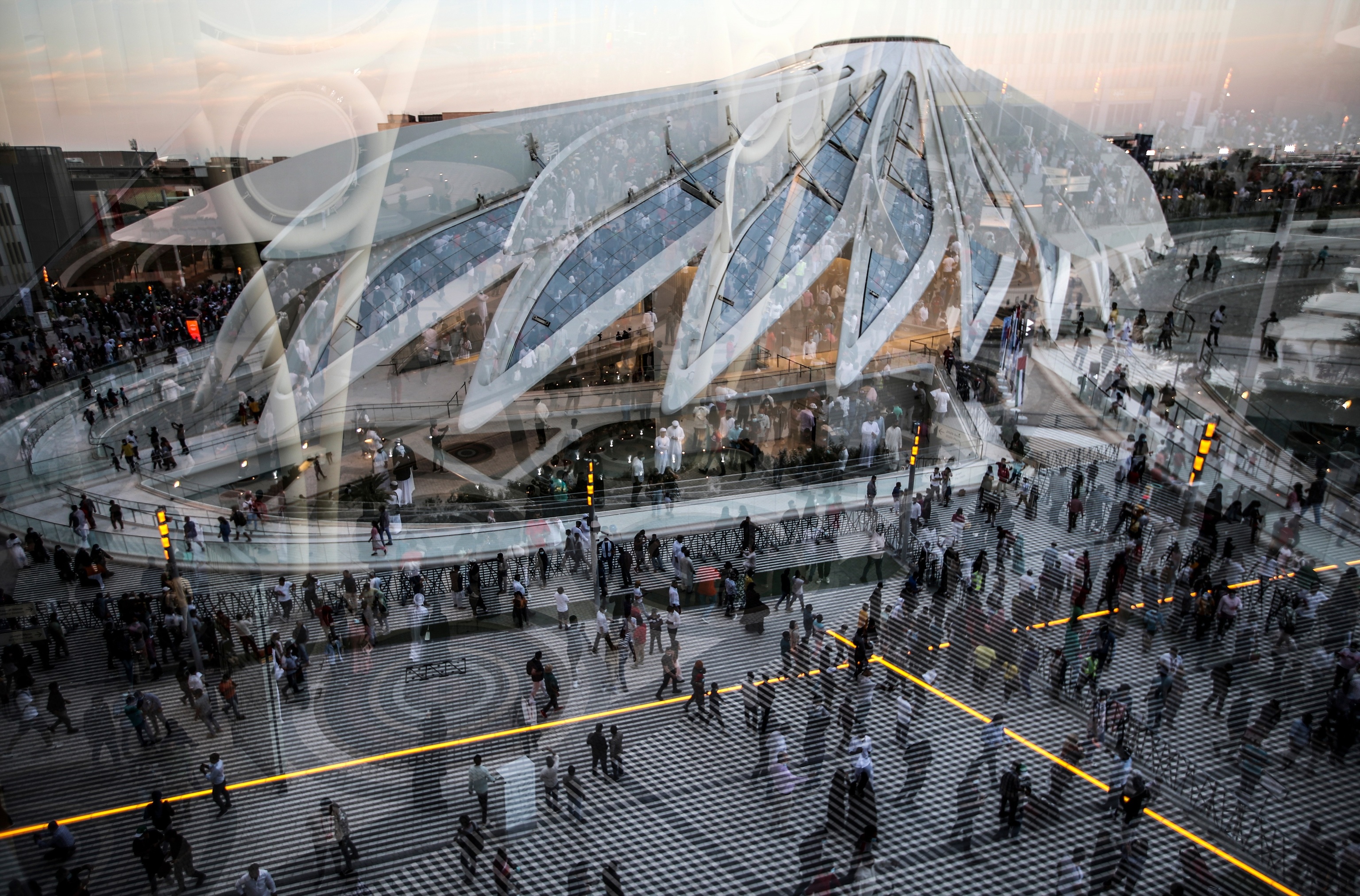 Vista de la Expo 2020 en Dubai.