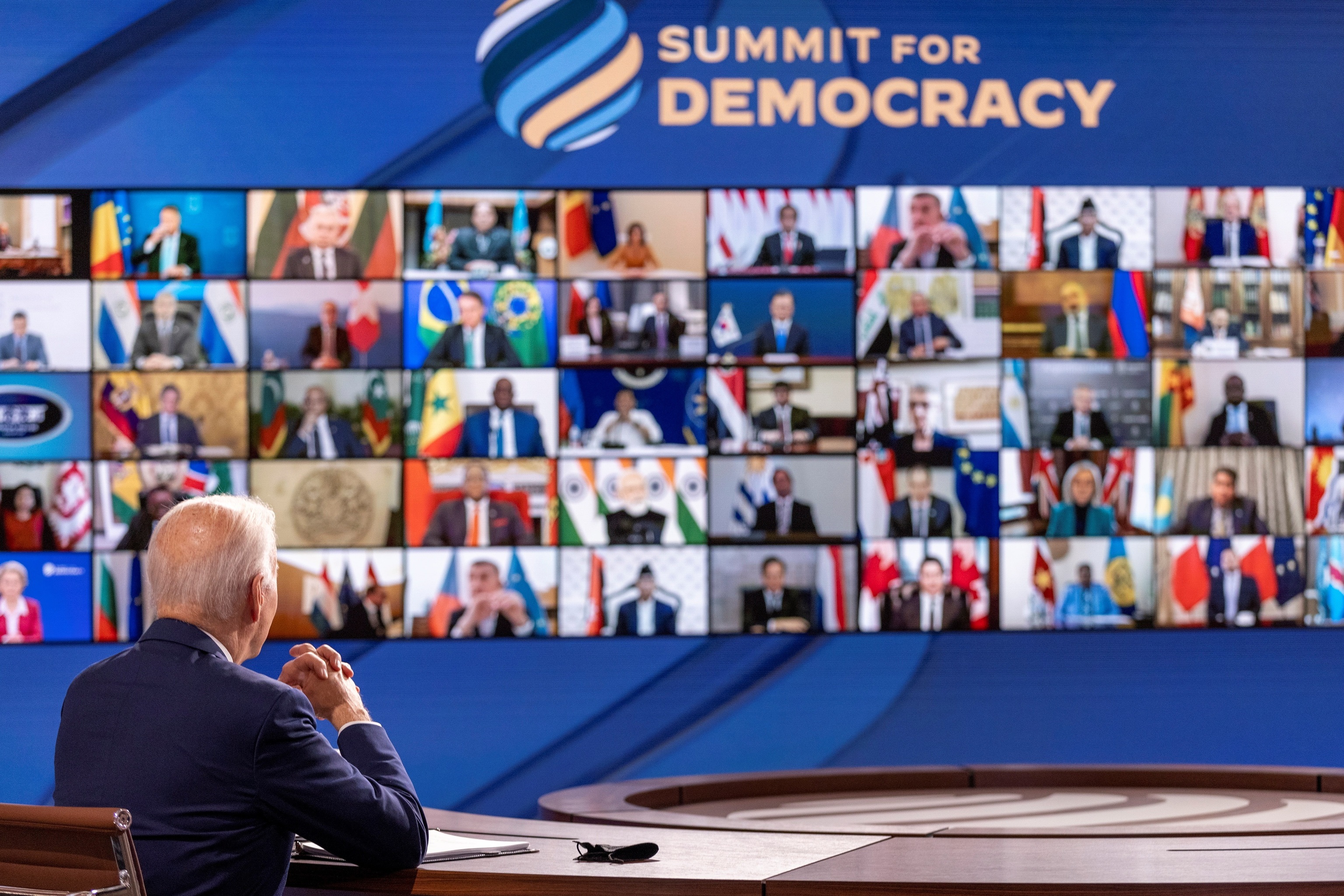 Biden, en la 'Cumbre de la Democracia'.